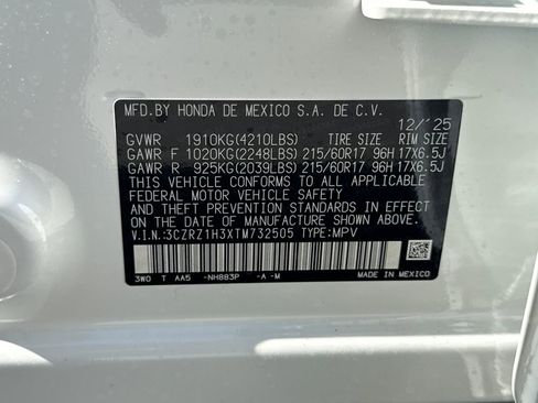 New 2026 Honda HR-V LX image 28