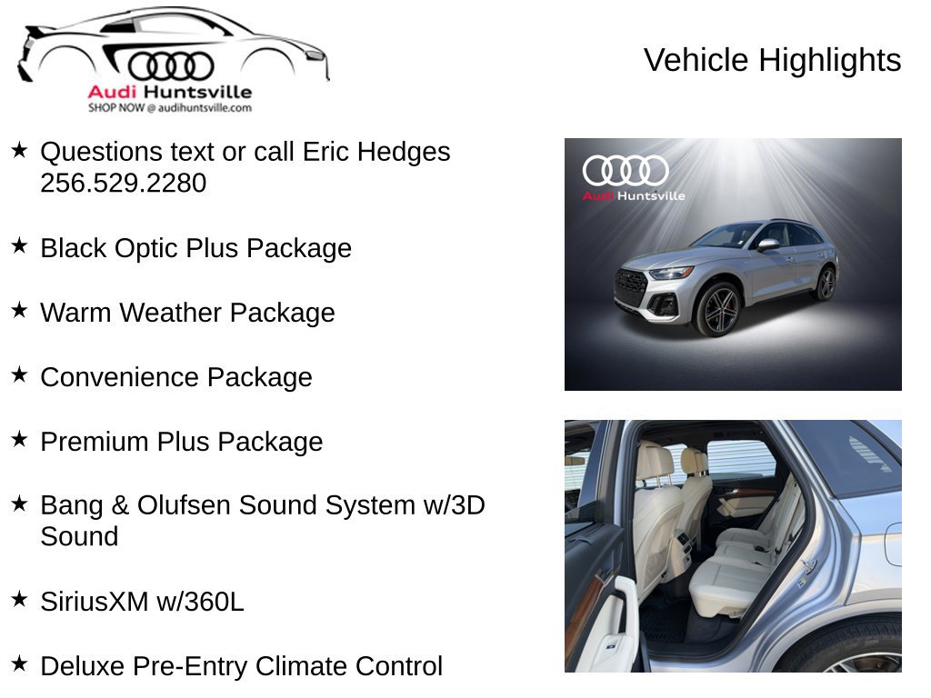 Used 2024 Audi Q5 e Premium Plus w/ Premium Plus Package AWD/4WD image 6