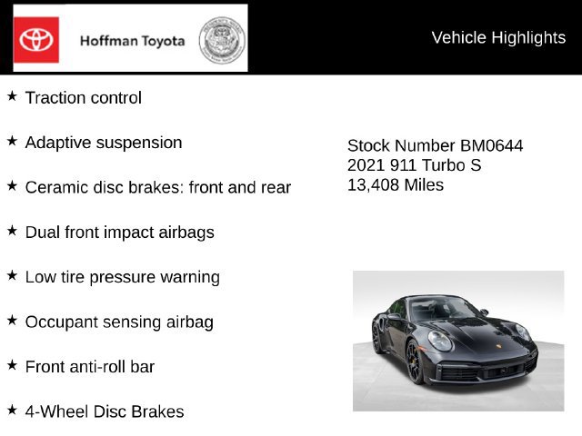 Used 2021 Porsche 911 Turbo S AWD/4WD image 15