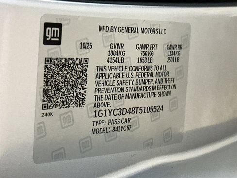 New 2026 Chevrolet Corvette Stingray Premium Conv w/ Z51 Performance Package image 31