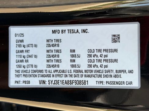Used 2025 Tesla Model 3 RWD image 39