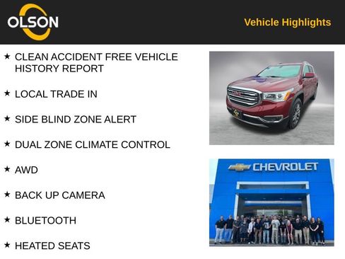 Used 2018 GMC Acadia SLT image 2
