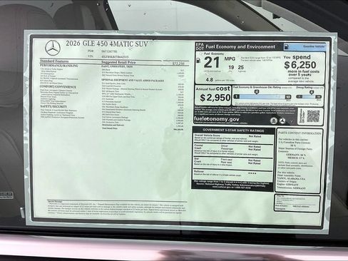 New 2026 Mercedes-Benz GLE 450 4MATIC image 13