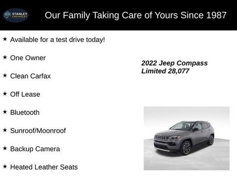 Used 2022 Jeep Compass Limited w/ Sun and Sound Group image 9