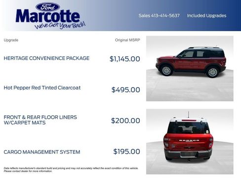 Certified 2023 Ford Bronco Sport Heritage w/ Heritage Convenience Package AWD/4WD image 4