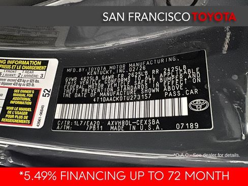 Certified 2026 Toyota Camry SE FWD image 39