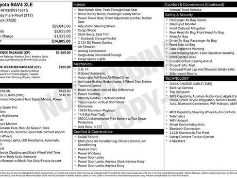 Used 2022 Toyota RAV4 XLE w/ Convenience Package AWD/4WD image 11