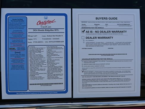 Certified 2024 Honda Ridgeline RTL image 18