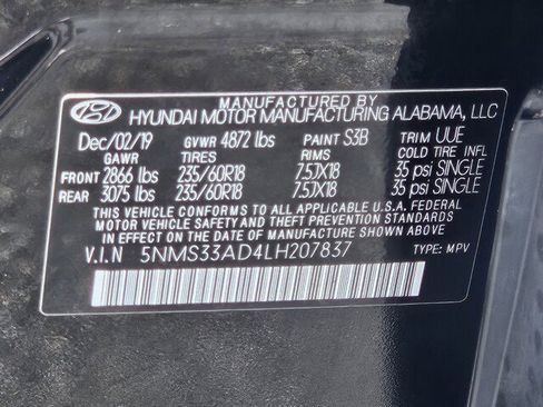 Used 2020 Hyundai Santa Fe SEL w/ Convenience Package FWD image 27