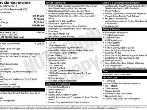 Used 2019 Jeep Cherokee Overland w/ Trailer Tow Group image 2