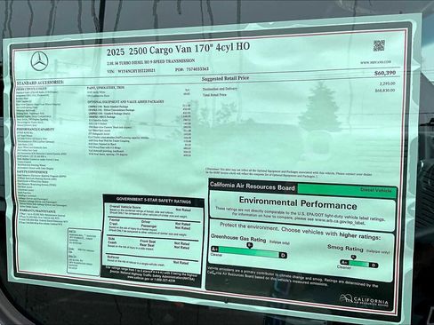 New 2025 Mercedes-Benz Sprinter 2500 image 17
