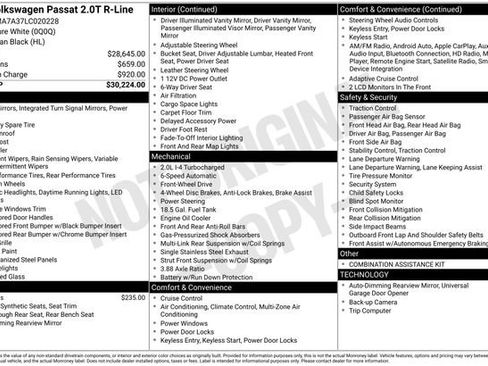 Certified 2020 Volkswagen Passat 2.0T R-Line image 40