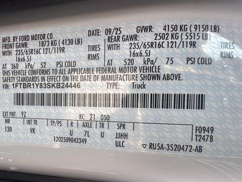 New 2025 Ford Transit 250 XL w/ Exterior Upgrade Package image 25