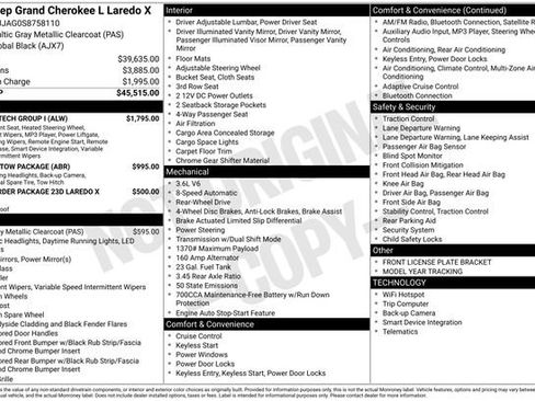 Used 2025 Jeep Grand Cherokee L Laredo w/ Luxury Tech Group I RWD image 11