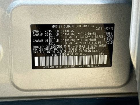 Used 2018 Subaru Outback 2.5i Limited w/ Popular Package #2 image 41