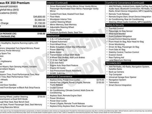 Used 2023 Lexus RX 350 Premium w/ Cold Area Package FWD image 2