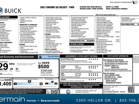 Used 2021 Buick Encore GX Select w/ Advanced Technology Package image 34