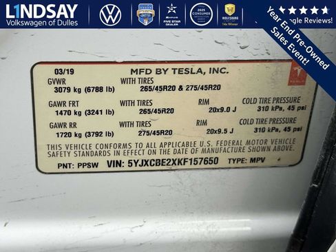 Used 2019 Tesla Model X 100D image 28