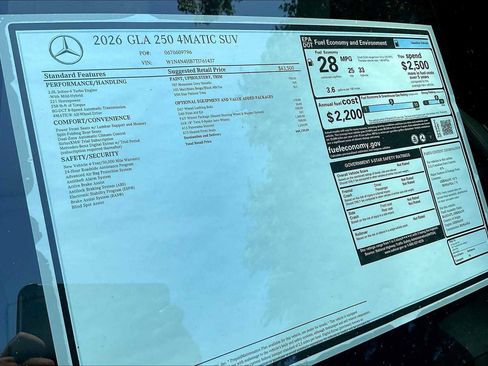 New 2026 Mercedes-Benz GLA 250 4MATIC image 17