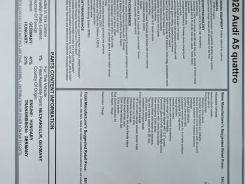 New 2026 Audi A5 2.0T Prestige image 24