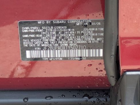 Used 2026 Subaru Outback Premium AWD/4WD image 19