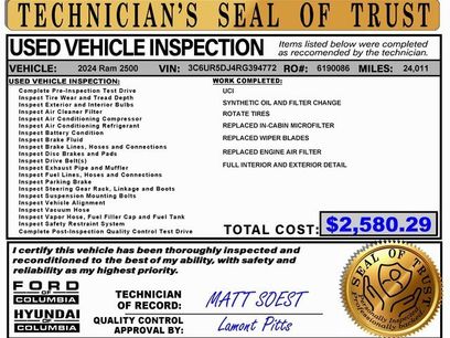 Used 2024 RAM 2500 Big Horn w/ Bed Utility Group