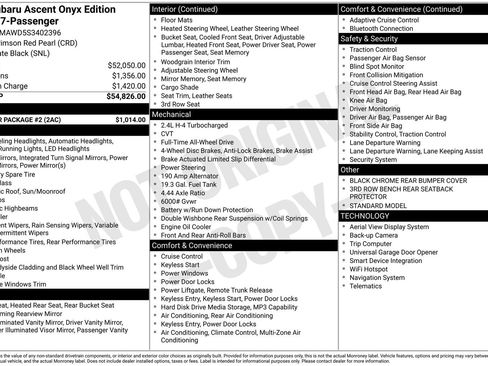 Certified 2025 Subaru Ascent Bronze Edition w/ Popular Package #2 image 19