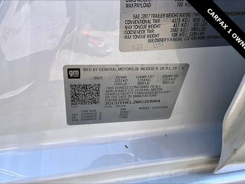 Used 2021 Chevrolet Silverado 1500 High Country w/ Technology Package AWD/4WD image 19