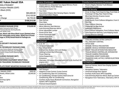 New 2026 GMC Yukon Denali w/ Denali Reserve Package AWD/4WD image 5