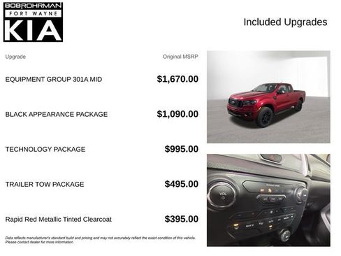 Used 2021 Ford Ranger XLT w/ Equipment Group 301A Mid image 4