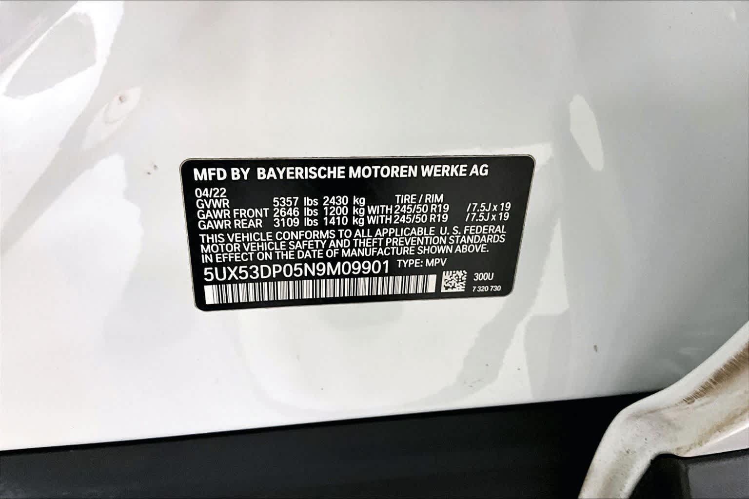 Used 2022 BMW X3 xDrive30i w/ Convenience Package AWD/4WD image 19