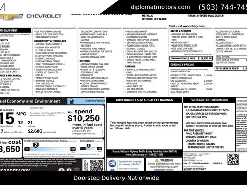 Used 2023 Chevrolet Corvette Z06 image 2