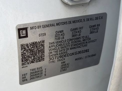 Used 2019 GMC Sierra 1500 SLT AWD/4WD image 58