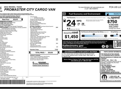 Used 2022 RAM ProMaster City Tradesman FWD image 3