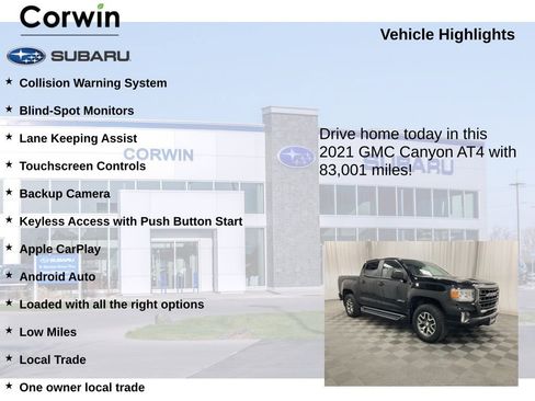 Used 2021 GMC Canyon AT4 w/ Driver Alert Package image 6