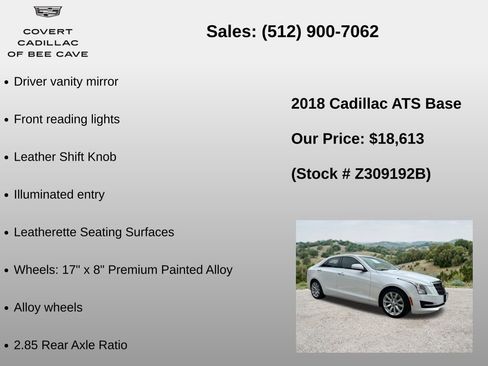 Used 2018 Cadillac ATS 2.0T Sedan RWD image 24