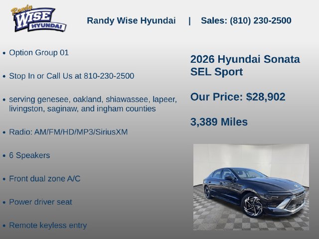 New 2026 Hyundai Sonata SEL AWD/4WD image 5