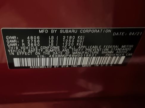 Used 2021 Subaru Legacy Touring XT w/ Popular Package #3 image 36