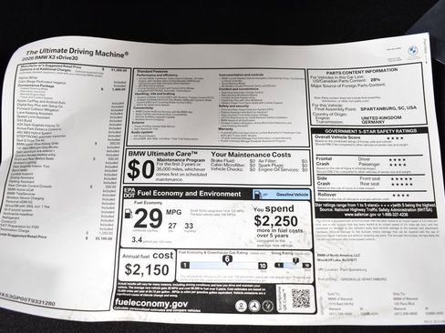 New 2026 BMW X3 xDrive30 w/ Convenience Package image 36