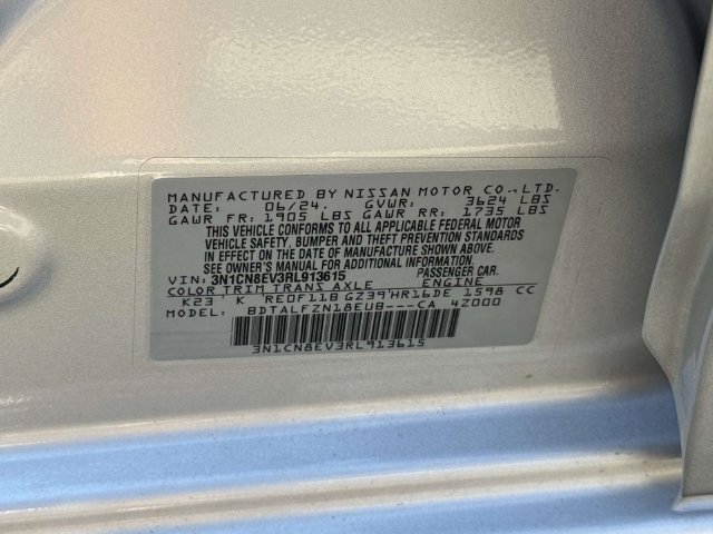 Used 2024 Nissan Versa SV FWD image 25