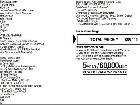 Used 2022 RAM 1500 Rebel w/ Rebel Level 2 Equipment Group image 17