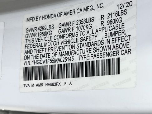 Used 2021 Honda Accord EX-L image 30