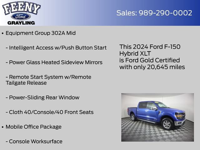 Certified 2024 Ford F150 XLT w/ Equipment Group 302A MID AWD/4WD image 14