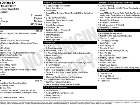 Used 2018 Kia Optima LX image 6