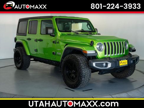 Used 2020 Jeep Wrangler Unlimited Sahara w/ Uconnect 4C Nav & Sound Group AWD/4WD image 1