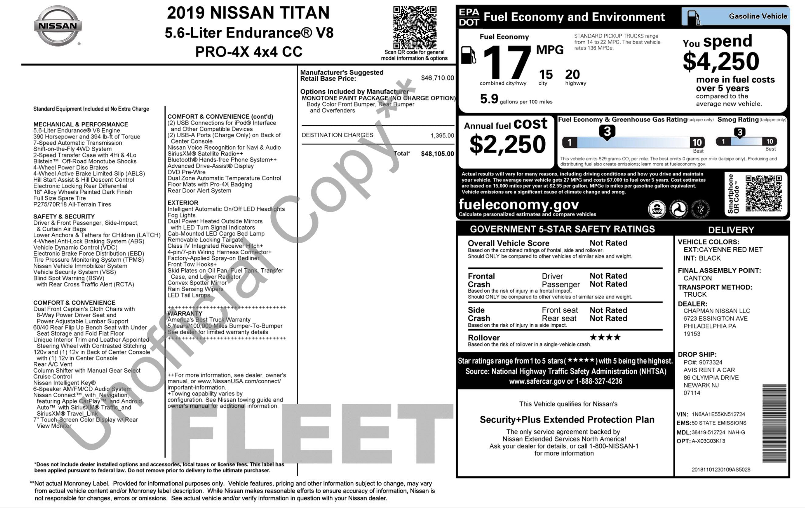 Used 2019 Nissan Titan PRO-4X AWD/4WD image 2