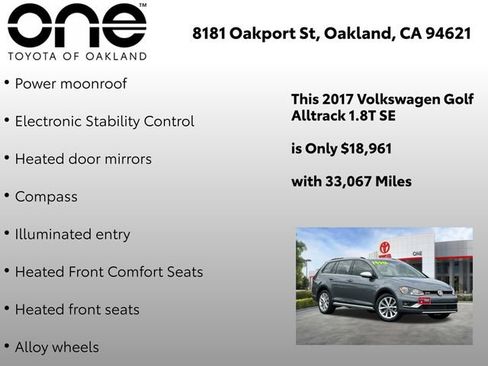 Used 2017 Volkswagen Golf Alltrack SE AWD/4WD image 11
