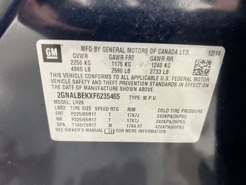 Used 2015 Chevrolet Equinox LT w/ Driver Convenience Package image 27