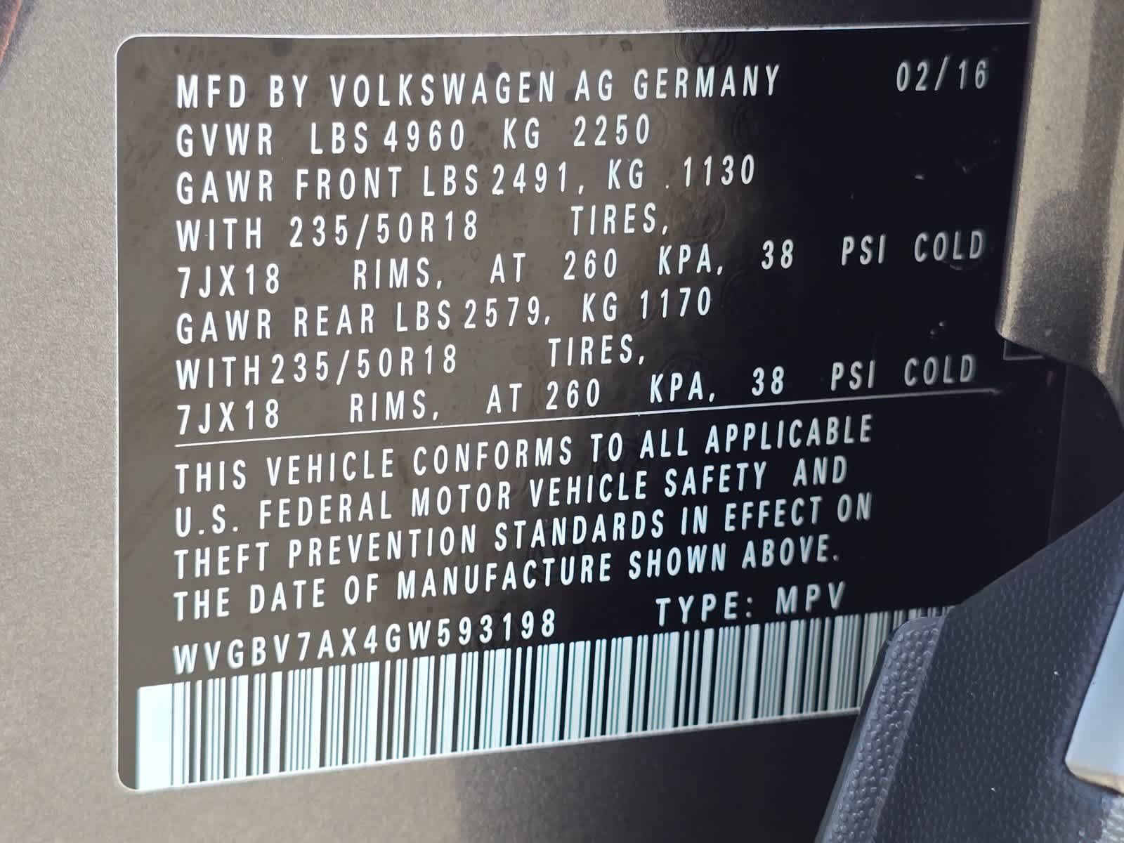 Used 2016 Volkswagen Tiguan SE AWD/4WD image 31
