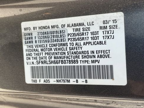 Used 2015 Honda Odyssey EX-L image 10